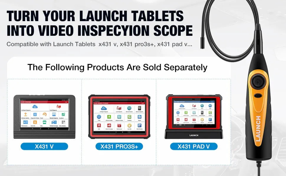 LAUNCH X431 Videoscope HD Inspection Camera VSP-600 for Viewing & Capturing Video & Images