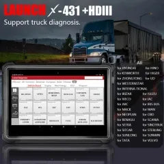 LUANCH X431 V + HDIII V 4.0 pour outil de Diagnostic de voiture de camion lourd 24 V Scanner OBD2 système complet bidirectionnel ferramentas