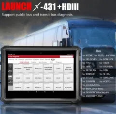 LAUNCH X431 V+ HDIII V 4.0 for 24V Heavy Duty Truck Car Diagnostic Tool OBD2 Scanner Bidirectional Full System ferramentas