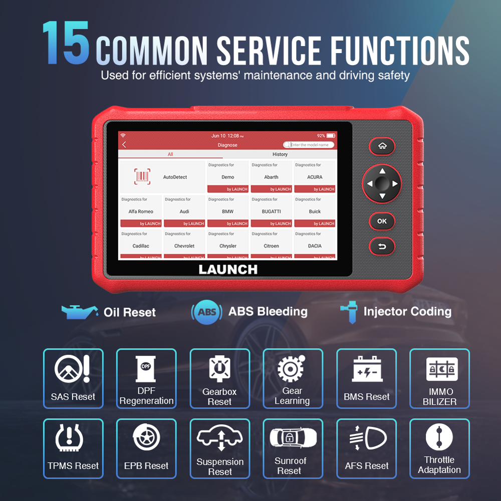 Launch X431 CRP909X Obd2 Scanner Full Systems Auto Code Reader Wifi Diagnostic Tool OBDII EOBD Automotive Tool