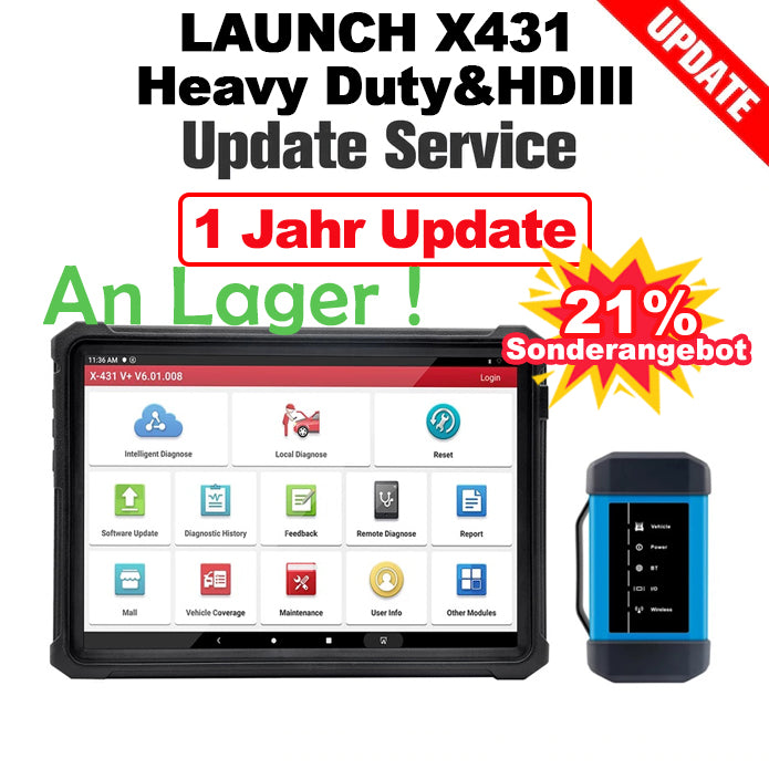 Ein Jahr Update Service für LAUNCH X431 Heavy Duty and X431 HD III Module