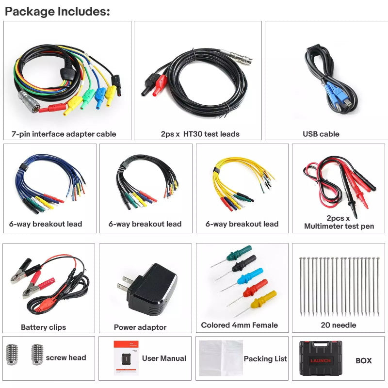 LAUNCH S2-2 Sensor Box 2 Channels Handheld Sensor Simulator and Tester Support the Vehicle Multimeter Function