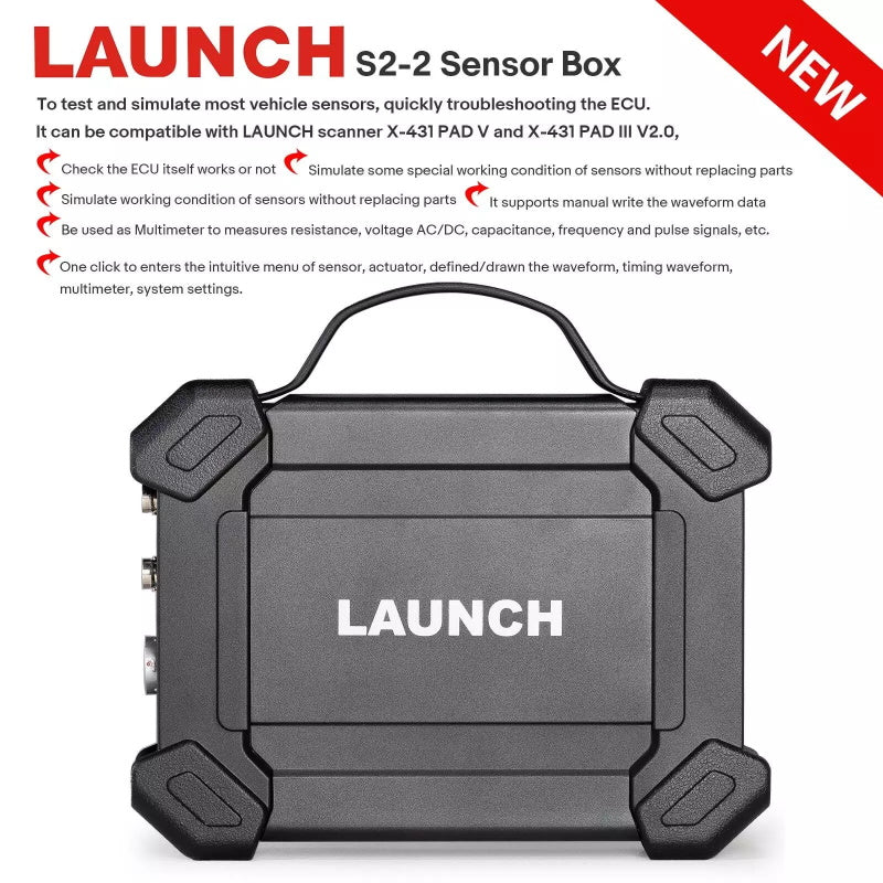 LAUNCH S2-2 Sensor Box 2 Channels Handheld Sensor Simulator and Tester Support the Vehicle Multimeter Function