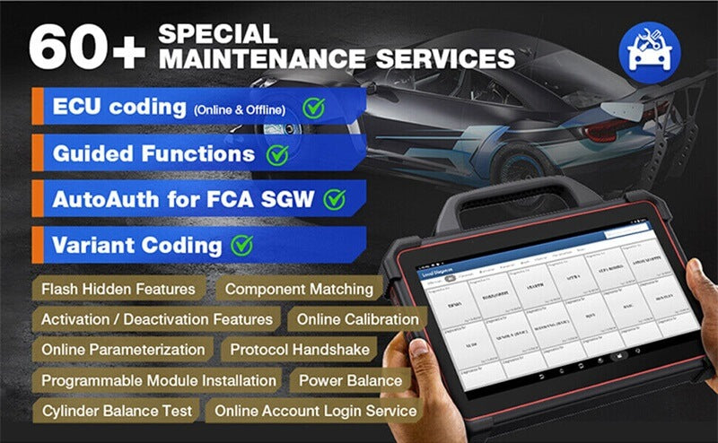 LAUNCH X431 PAD VII Professional Car Diagnostic Tool Auto OBD2 Scanner Automotive Diagnostic Tool Online ECU Key Coding and Programming