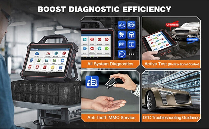 LAUNCH X431 PAD VII Outil de diagnostic de voiture professionnel Scanner automatique OBD2 Outil de diagnostic automobile Codage et programmation