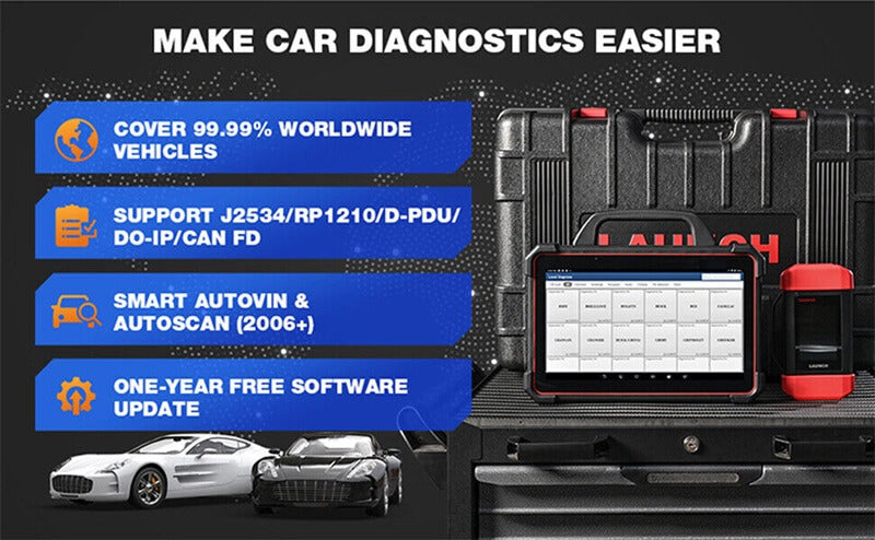 LAUNCH X431 PAD VII Professional Car Diagnostic Tool Auto OBD2 Scanner Automotive Diagnostic Tool Online ECU Key Coding and Programming