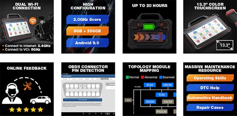 LAUNCH X431 PAD VII Professional Car Diagnostic Tool Auto OBD2 Scanner Automotive Diagnostic Tool Online ECU Key Coding and Programming