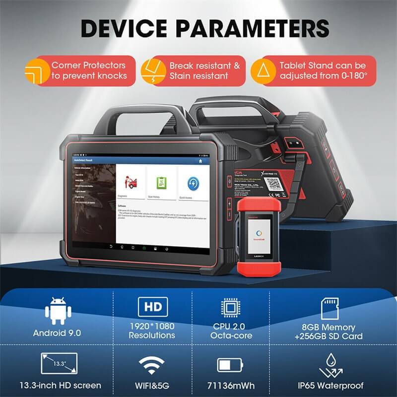 LAUNCH X431 PAD VII Outil de diagnostic de voiture professionnel Scanner automatique OBD2 Outil de diagnostic automobile Codage et programmation