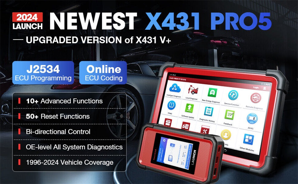 LAUNCH X431 PRO5 Professional Car OBD2 Diagnostic Device NEW 2024 Version