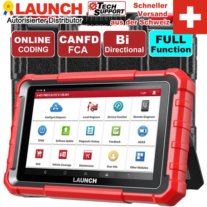 LAUNCH X431 PROS ELITE PROFI OBD2 Outil de Diagnostic Tous les ECU Codant l'Outil de Scanner OBD2