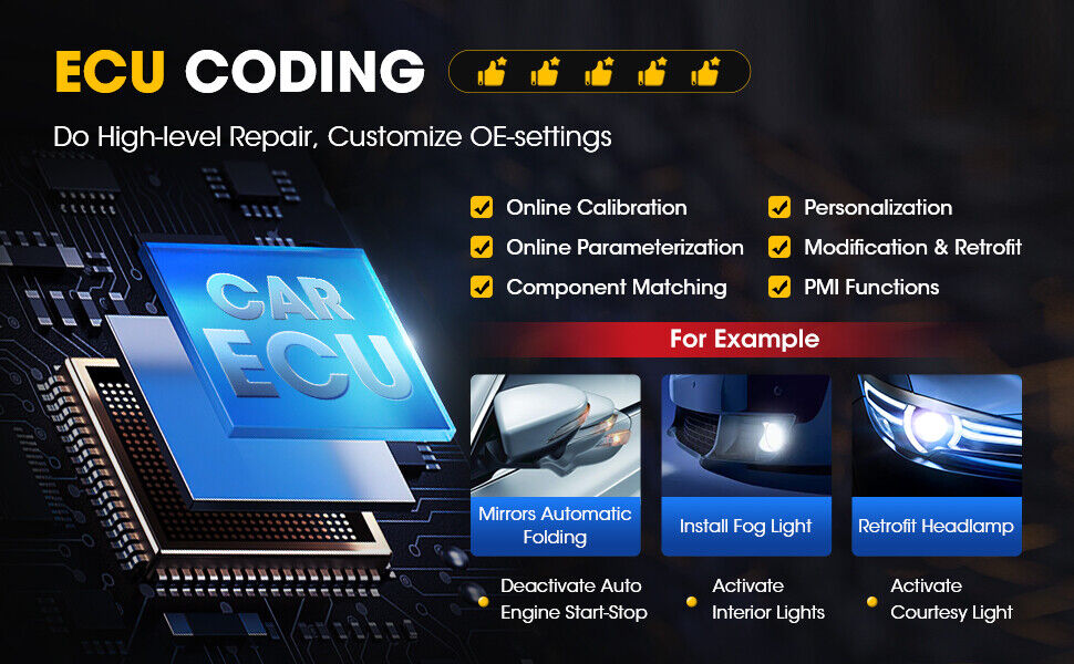 LAUNCH X431 PROS ELITE PROFI OBD2 Outil de Diagnostic Tous les ECU Codant l'Outil de Scanner OBD2