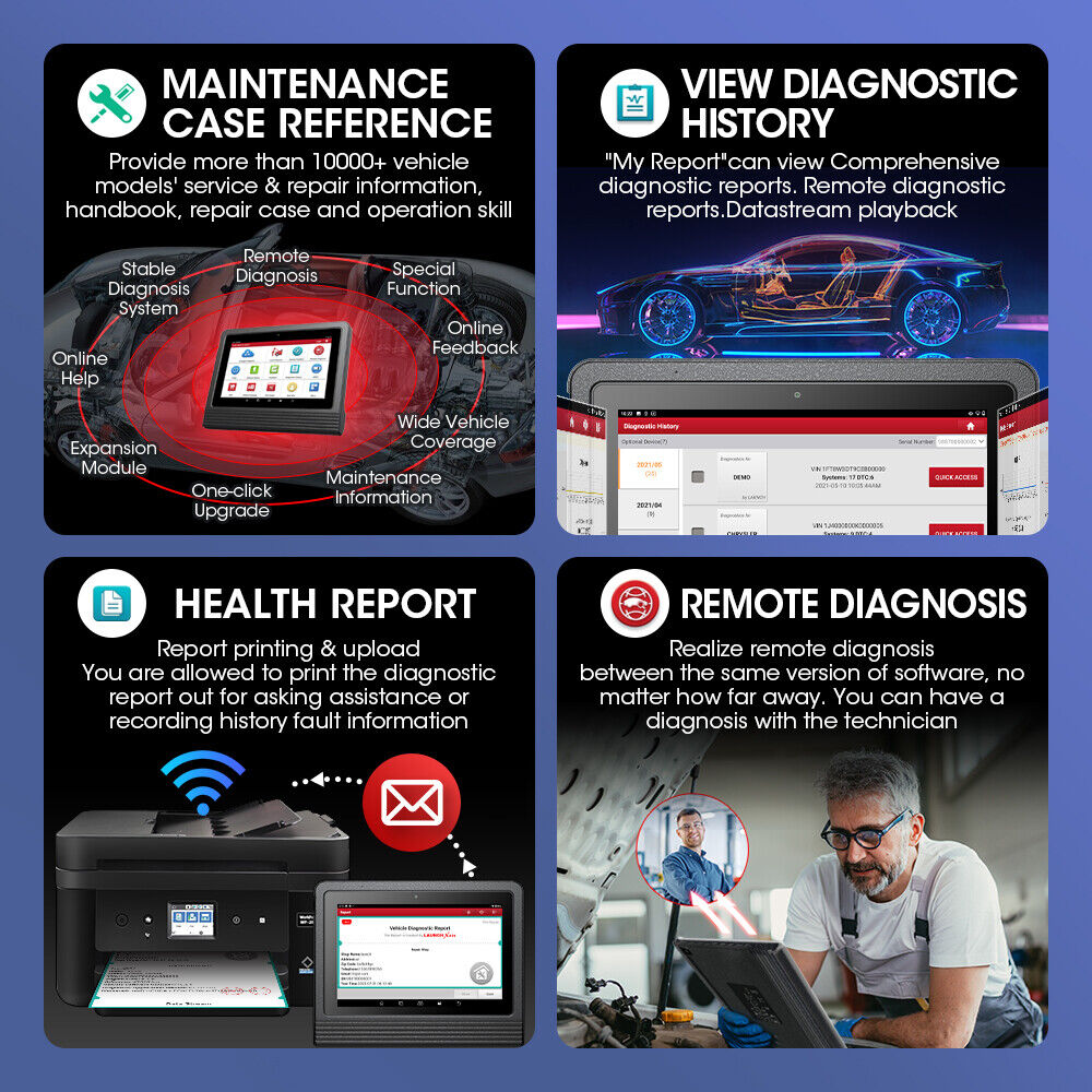 2024 LAUNCH X431 PRO3 V+ V5.0 OBD2 EOBD Outil de diagnostic de l'appareil de diagnostic WiFi Bluetooth Android Outil d'analyse du scanner