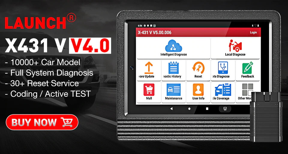 LAUNCH X431 Diagun V Outil de diagnostic automobile scanner de code complet OBDII Outil de diagnostic OBD mise à jour en ligne