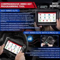 2024 LAUNCH X431 IMMO Elite Key Programmer OBD2 All System Diagnostic Scanner Car OBD2 Diagnostic Tools