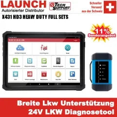 LAUNCH X431 V+ HDIII V 4.0 für 24 V Hochleistungs LKW Auto Diagnosewerkzeug OBD2-Scanner Bidirektionale Vollsystem-Ferramentas